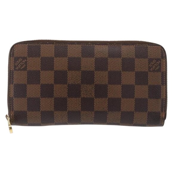 Authentic LOUIS VUITTON Damier Ebene Zippy Wallet bst336-120225 - Picture 1 of 16